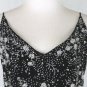 Vintage Badgley Mischka Beaded Black Silk Velvet Spaghetti Strap Gown 12