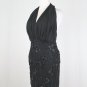 Pamela Dennis New York Couture Beaded French Lace Silk Halter Dress xs 34
