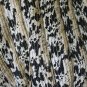 Vintage Adrianna Papell Gold Metallic Leopard Print Ruffled Silk Blouse 4