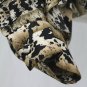 Vintage Adrianna Papell Gold Metallic Leopard Print Ruffled Silk Blouse 4