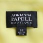 Adrianna Papell 1930's Inspired Beaded Yellow Silk Satin Bias Cut Gown 2P NEW