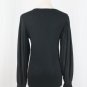 Ralph Lauren Green Label Navy Blue Knit top with Pleated Chiffon Sleeves Small