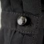 Ralph Lauren Green Label Navy Blue Knit top with Pleated Chiffon Sleeves Small