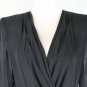 Vintage ANDREA ODICINI Beaded Black Silk Wrap Gown Made in Italy Size 8 42 New