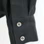Vintage Linda Allard for Ellen Tracy Black Silk Blouse Pleated Button Front 4 S