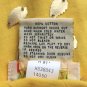 Vintage Gene Ewing Bis Bis Gold Leaf Embellished Yellow Cotton Knit Tee Top S