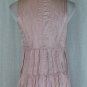 Javier Simorra Metallic Dusky Rose Ruffled Silk Maxi Dress Made in Spain 4 S 34