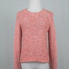 Charli London Pink Cotton Crewneck Jumper Sweater Raglan Made in Italy 1 XS