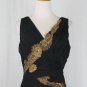 Adrianna Papell 1920's Inspired Beaded Black Silk 2 piece Skirt & Bodice Top 10