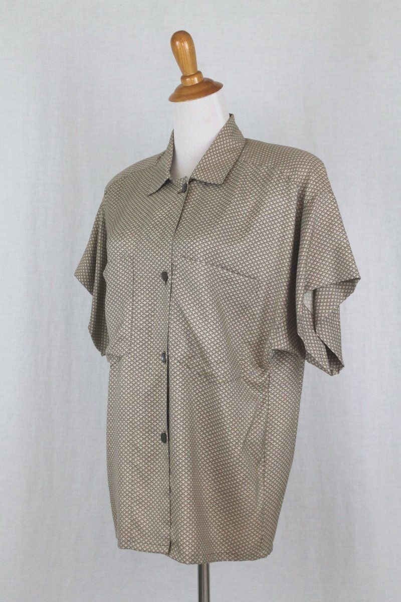 linda allard ellen tracy silk shirt