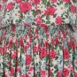 Vintage Maggy London 1930's Inspired Rose Print Jacquard Silk Mid Calf Dress 12