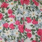 Vintage Maggy London 1930's Inspired Rose Print Jacquard Silk Mid Calf Dress 12