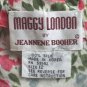 Vintage Maggy London 1930's Inspired Rose Print Jacquard Silk Mid Calf Dress 12