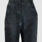 Vintage Jaeger Black Suede Leather Jeans Made in Great Britain UK 8 USA 2
