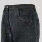 Vintage Jaeger Black Suede Leather Jeans Made in Great Britain UK 8 USA 2