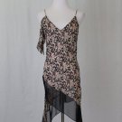 Deb-El-Yu Sheer Floral Floral Silk 1920's Flapper Tunic Dress or Overdress M