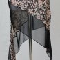 Deb-El-Yu Sheer Floral Floral Silk 1920's Flapper Tunic Dress or Overdress M