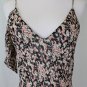Deb-El-Yu Sheer Floral Floral Silk 1920's Flapper Tunic Dress or Overdress M