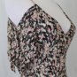 Deb-El-Yu Sheer Floral Floral Silk 1920's Flapper Tunic Dress or Overdress M