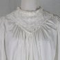 Antique 19th Century Victorian Nightgown Broderie Anglaise Trim Civil War Era S