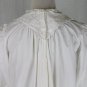 Antique 19th Century Victorian Nightgown Broderie Anglaise Trim Civil War Era S