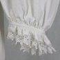 Antique 19th Century Victorian Nightgown Broderie Anglaise Trim Civil War Era S