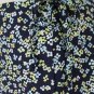 Vintage GAP Long Blue Floral Print Rayon Maxi Skirt Mock Indonesian Sarong 8 S M