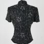 Vintage Adrianna Papell 1940's Style Beaded & Sequined Silk Short Sleeve Top S
