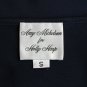 Vintage Holly Harp Amy Michelson Blue Silk Jersey Long Sleeve Tunic Dress S