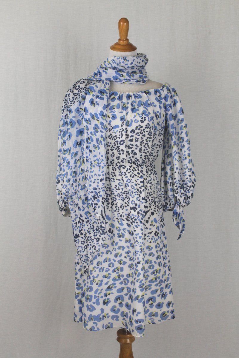 Calypso St Barth Off the Shoulder Peasant Dress and Shawl XS