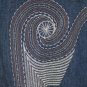 Vintage Christian Lacroix Embellished Denim Asymmetrical Hem Dress 6 42 S NEW