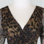 Nicole Miller Long Bias Cut Silk Leopard Print Dress With Juliette Sleeves 4