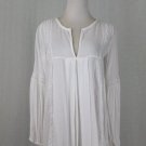 Ralph Lauren Denim & Supply White Cotton Gauze Bohemian Long Sleeve Blouse XS
