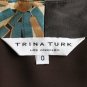 Trina Turk 1930's 40's Inspired Long Sleeve Silk Slip Dress Retro French Woman 0