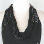 Jones New York 1930's style Bias Cut Beaded Silk Burned Velvet Halter Dress 12