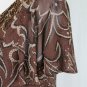 Adrianna Papell Beaded Brown Silk 1920's Gatsby Style Dress Skirt & Top Set 10
