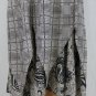 Vintage Damianou 1920's style Long Sleeve Mid Calf Dress Houndstooth Paisley S