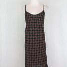 Vintage Carole Little Cross Back Spaghetti Strap Rayon Bias Cut Shift Dress 10 M