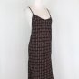 Vintage Carole Little Cross Back Spaghetti Strap Rayon Bias Cut Shift Dress 10 M