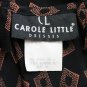 Vintage Carole Little Cross Back Spaghetti Strap Rayon Bias Cut Shift Dress 10 M
