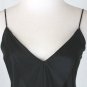 Vintage DKNY Donna Karan New York Long Black Acetate Jersey Slip Dress S