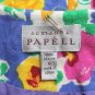 Vintage Adrianna Papell  40's Inspired 80's Floral Print Cotton Dress Suit 8 NWT