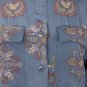 Vintage Linda Allard for Ellen Tracy Indigo Blue Paisley Silk Blouse Petite 2