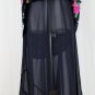 Vintage Ralph Lauren Green Label Sleeveless Floral Flowing Silk Chiffon Dress 6