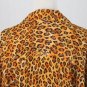 Vintage Linda Allard for Ellen Tracy Leopard Print Silk Safari Shirt 14 Perfect!
