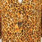 Vintage Linda Allard for Ellen Tracy Leopard Print Silk Safari Shirt 14 Perfect!