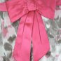 Badgley Mischka Pink and Gray Poppy Print Strapless Mermaid Hem Gown 10