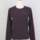 Vintage Neiman Marcus Purple Cashmere Contrast Stich Raglan Sleeve Sweater S