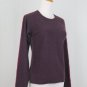 Vintage Neiman Marcus Purple Cashmere Contrast Stich Raglan Sleeve Sweater S