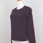 Vintage Neiman Marcus Purple Cashmere Contrast Stich Raglan Sleeve Sweater S